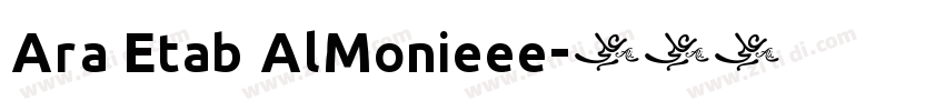 Ara Etab AlMonieee字体转换